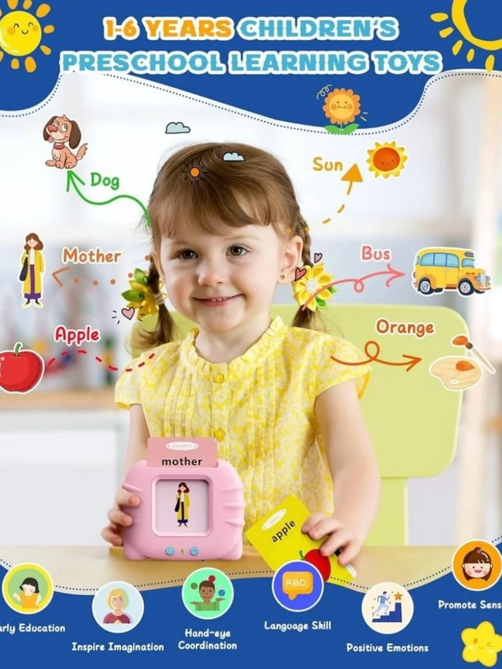 My First Words Teacher: Talking Flash Cards Learning System for Toddlers